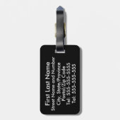 ドイツの旗の荷物のラベル(あなたの住所背部を加えて下さい) ラゲッジタグ (裏面縦)