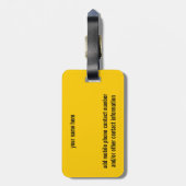 ドイツの旗の荷物のラベル ラゲッジタグ (裏面縦)