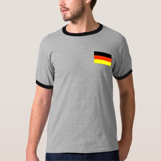 ドイツの旗のTシャツおよびギフト Tシャツ (正面)