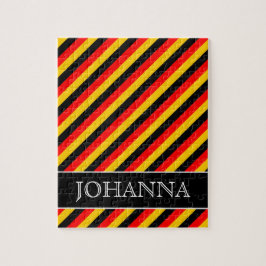 ドイツの旗は着色されたストライプなパターンをインスパイア ジグソーパズル