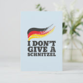ドイツの旗オクトーバーフェストにシュニッツェルをくれるな カード (スタンド正面)
