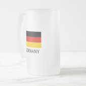 ドイツの旗ドイツのためのカスタムなビールジョッキのマグ フロストグラスビールジョッキ (正面左)