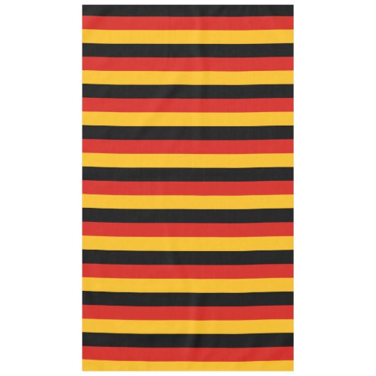 ドイツの旗色 + あなたのアイディア テーブルクロス (正面)