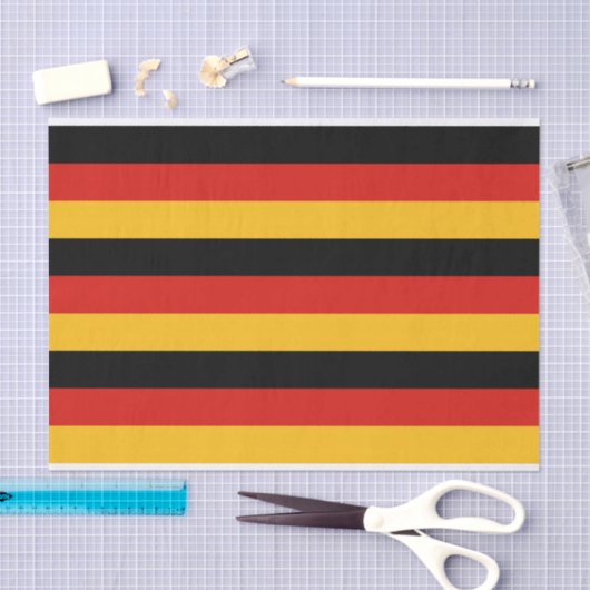 ドイツの旗色 + あなたのアイディア 薄葉紙 (クラフト)