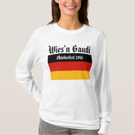ドイツの旗色 + あなたのアイディア Tシャツ