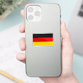 ドイツの旗 カット加工 シール (スマートフォン)