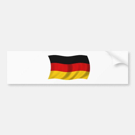 ドイツの旗 バンパーステッカー (正面)