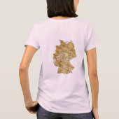 ドイツの旗+地図+テキストTシャツ Tシャツ (裏面)