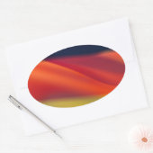 ドイツの旗 楕円形シール (封筒)