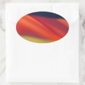 ドイツの旗 楕円形シール (バッグ)