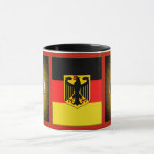 ドイツの旗、鉄の十字のドイツ、黒いワシ マグカップ (中央)
