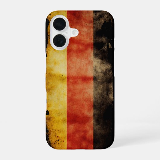 ドイツの旗 iPhone 16ケース (裏面)