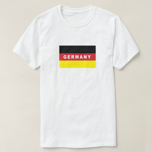 ドイツの旗 Tシャツ (デザイン正面)