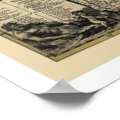 ドイツの早期地図1710 ポスター (角)