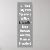 ドイツの村の通りリストのポスター ポスター (正面)