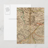 ドイツの森林の彫刻地図 ポストカード (正面/裏面)