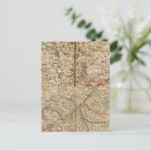 ドイツの森林の彫刻地図 ポストカード (スタンド正面)