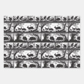 ドイツの森林動物ヴィンテージアウトドアスマン ラッピングペーパーシート (正面3)