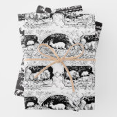 ドイツの森林動物ヴィンテージアウトドアスマン ラッピングペーパーシート (インサイチュ)