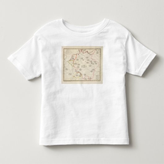ドイツの植物の地図 トドラーTシャツ (正面)