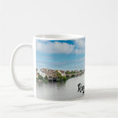 ドイツの歴史的な旧市街、レーゲンスブルク コーヒーマグカップ (左)