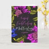 ドイツの母の日はっきりした植物学開花 カード (黄色い花)