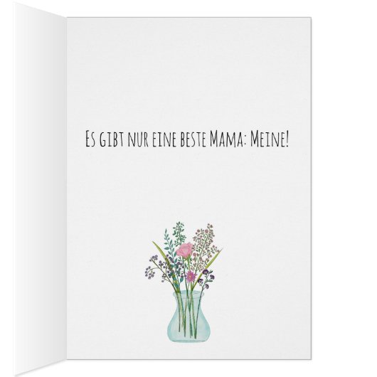 ドイツの母の日ピンクの花束 (内側 (右))