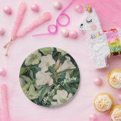 ドイツの母の日ホワイトフローラ紙プレート ペーパープレート (パーティー)