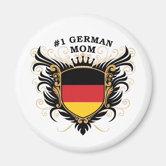 ドイツの母ナンバーワン マグネット (正面)