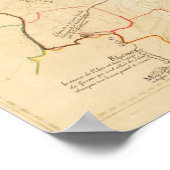 ドイツの河川の出所 ポスター (角)