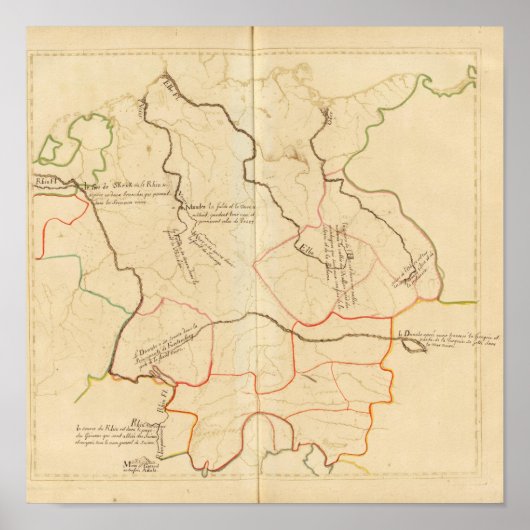 ドイツの河川の出所 ポスター (正面)