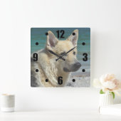 ドイツの海の海 スクエア壁時計 (ホーム)