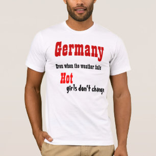 ドイツの熱い女の子Tシャツ Tシャツ