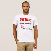 ドイツの熱い女の子Tシャツ Tシャツ (正面フル)