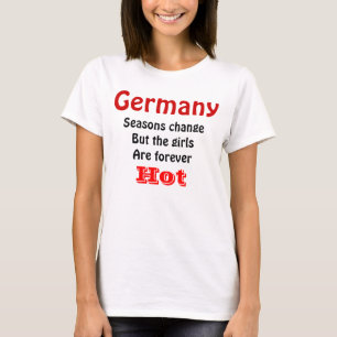 ドイツの熱い女の子Tシャツ Tシャツ