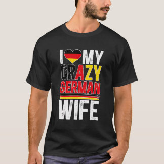 ドイツの熱狂する妻の夫が好きだ Tシャツ