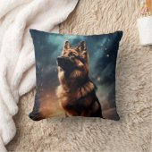 ドイツの牧歌的な牧羊犬 クッション (ブランケット)