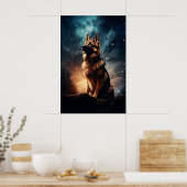 ドイツの牧歌的な牧羊犬 ポスター (キッチン)