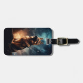 ドイツの牧歌的な牧羊犬 ラゲッジタグ (正面横)