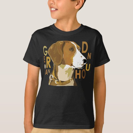 ドイツの犬 Tシャツ (正面)