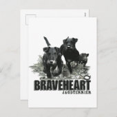 ドイツの狩りテリア、ザジャグテリア、アート シーズンポストカード (正面/裏面)