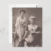 ドイツの皇后と娘#042D ポストカード (正面/裏面)