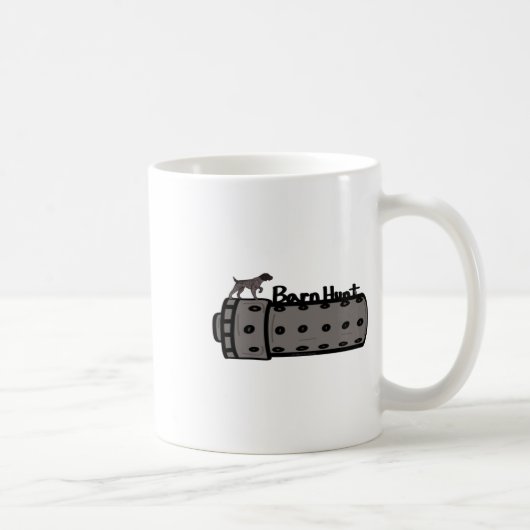 ドイツの短いヘアポインタBarnhuntシール コーヒーマグカップ (右)