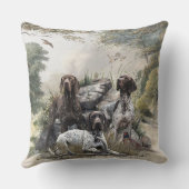 ドイツの短いポインタかドイツのクールザー クッション (裏面)