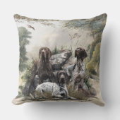 ドイツの短いポインタかドイツのクールザー クッション (正面)