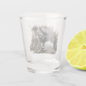 ドイツの短いポインタかドイツのクールザー ショットグラス (裏面)