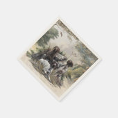 ドイツの短いポインタかドイツのクールザー スタンダードカクテルナプキン (角)