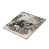 ドイツの短いポインタかドイツのクールザー タイル (側面)