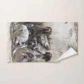 ドイツの短いポインタかドイツのクールザー バスタオルセット (ハンドタオル)