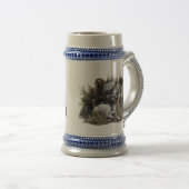 ドイツの短いポインタかドイツのクールザー ビールジョッキ (正面右)